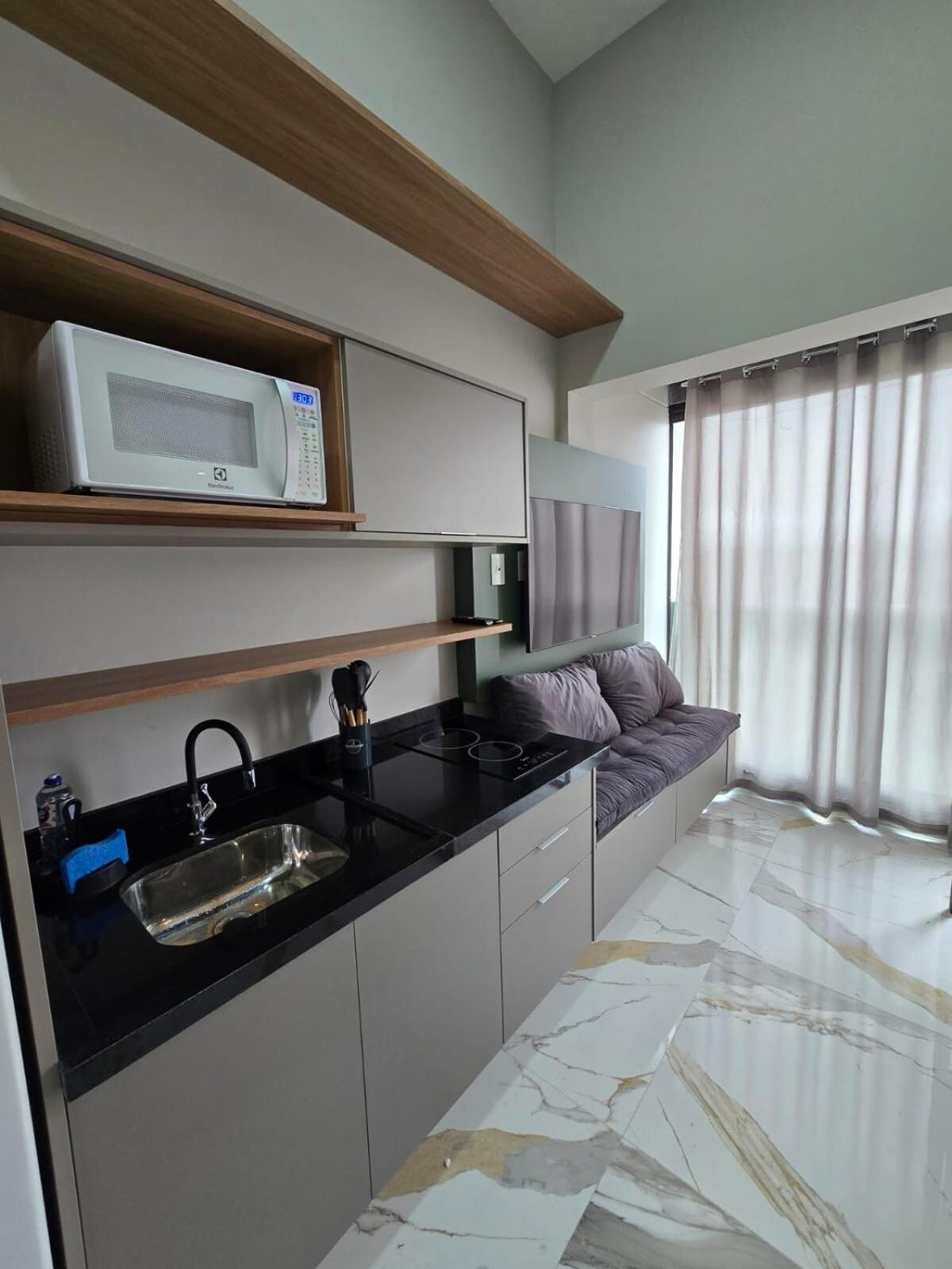 Apartamento Com Mezanino A 30 Passos Do Metro Brooklin *